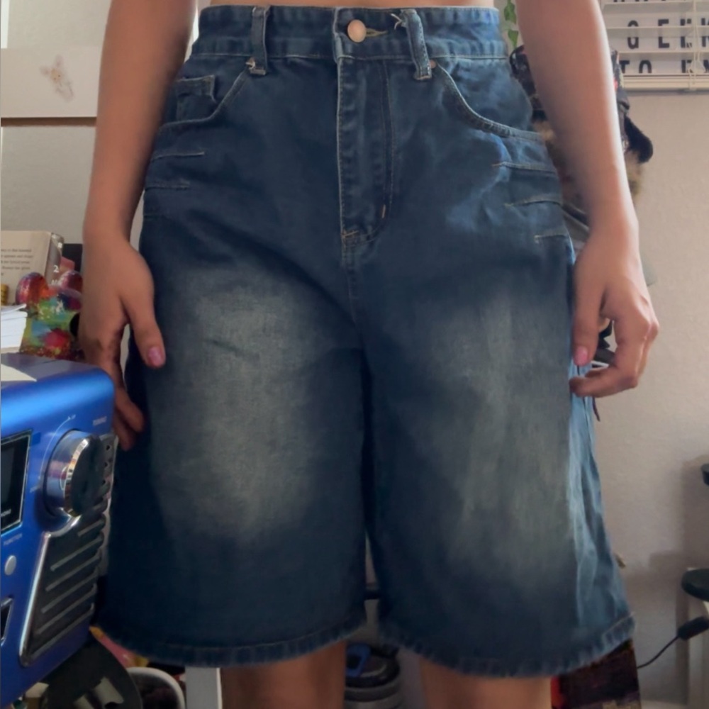 really long jorts but super comfy